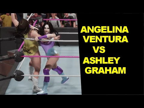 WWE 2K19 Angelina Ventura vs Ashley Graham - Knockout Match