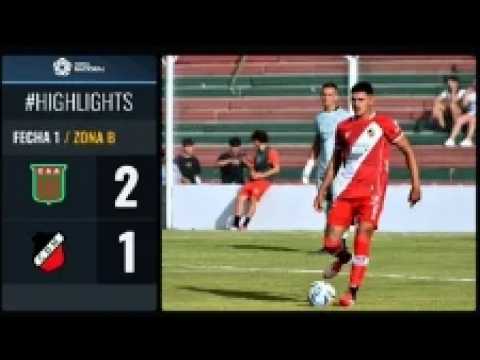 Agropecuario 2-1 Deportivo Maipú. Fecha 1. Primera Nacional