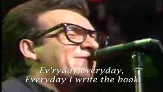 ELVIS COSTELLO - EVERYDAY I WRITE THE BOOK (Lyrics) JeffJianAvery