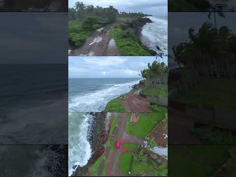 Best Cliff Beach in India! #vigneshpt #drone #varkala