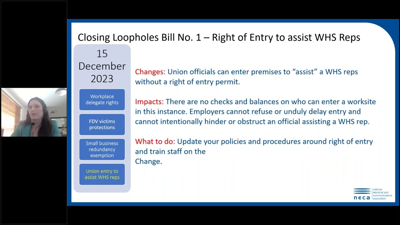 Changes to Closing Loopholes Bills Part 2 – What you need to know in NSW & ACT