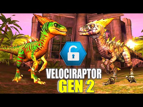 GEN 2 FURY UNLOCK VELOCIRAPTOR GEN 2 | JURASSIC WORLD THE GAME