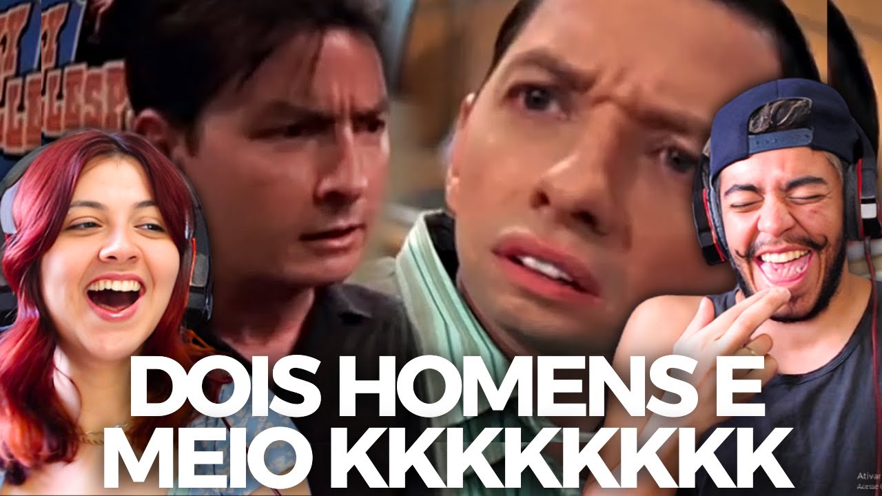DOIS HOMENS E MEIO *TENTE NÃO RIR* | REACT