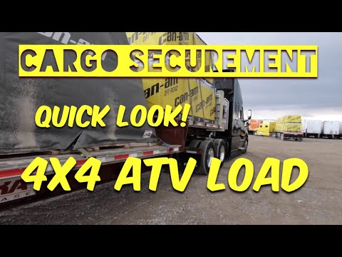 CDL FLATBED | PMG Flatbed Securement | 4x4 ATV LOAD | El Paso, TX
