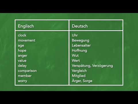 200 wichtige englische Substantive Teil 4