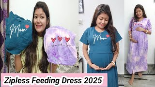 Zipless Feeding/Maternity Dress Haul 2025 || Pregnancy Dress|| Krrish Sarkar