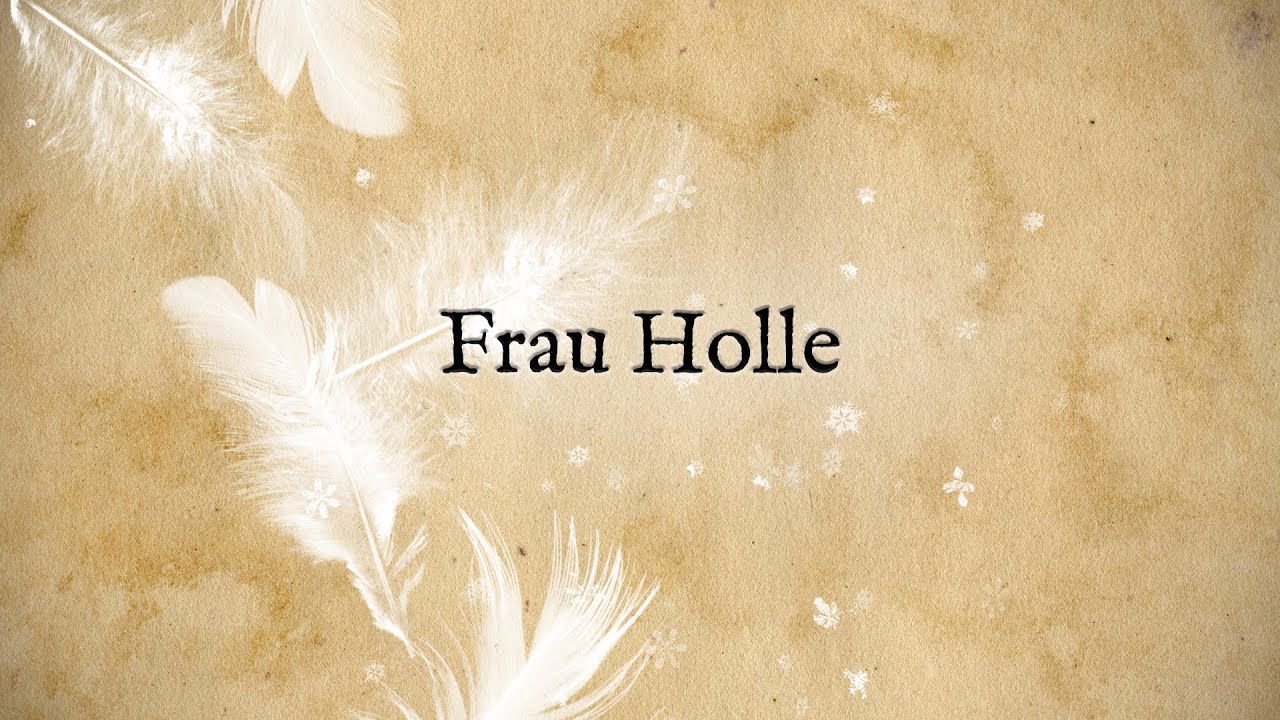 Frau Holle - story inspired art, Grimm Brothers story + mixed media art process