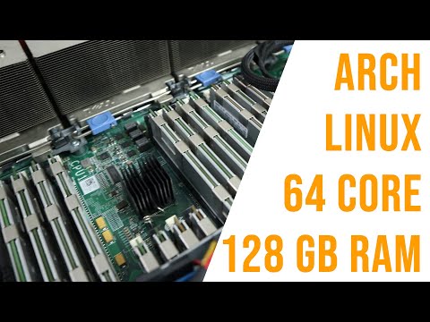 I Installed Manjaro Arch Linux on Dell R810 with 64 cores and 128 GB Ram