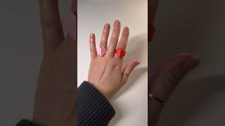 Origami heart ring💍💌 #origamicraft #origamiring #diycrafts #valentinecrafts