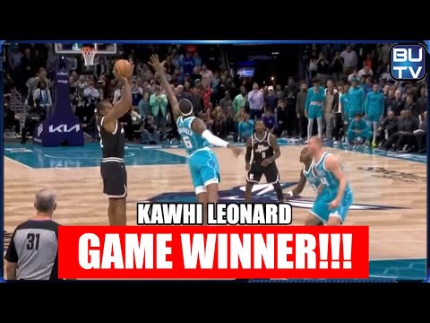 KAWHI LEONARD GAME WINNER VS CHAROLLETE HORNETS HIGHLIGHT | 12.5.22 | 【日本語字幕】