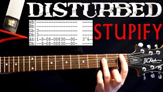 Disturbed Stupify Guitar Lesson / Guitar Tabs / Guitar Tutorial / Guitar Chords / Guitar Cover