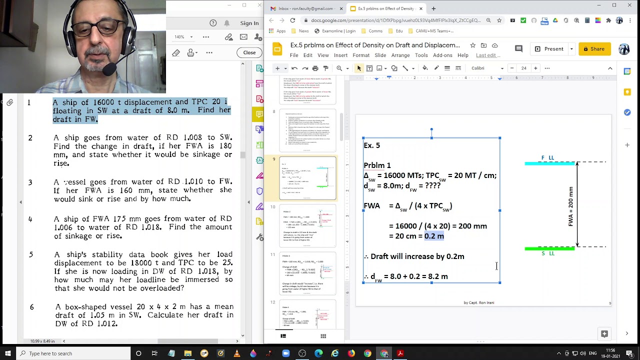 ShipStab 1  Ex5  prblms 1 to 10
