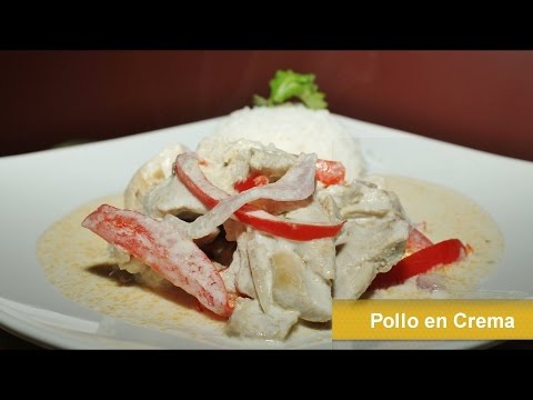 POLLO EN CREMA - RECETA FACIL -