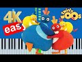 CBeebies Twirlywoos Theme Song Slow Easy Medium Piano Tutorial 4K