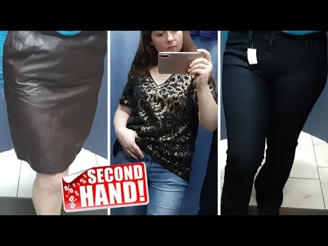 Бюджетный шоппинг в Секонд Хенд / Шок! Кожаная юбка за 2$