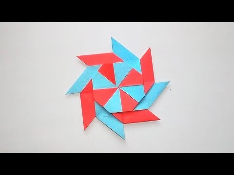 How To Make a Paper Transforming Ninja Star - Origami Ninja Star - Easy Paper Origami