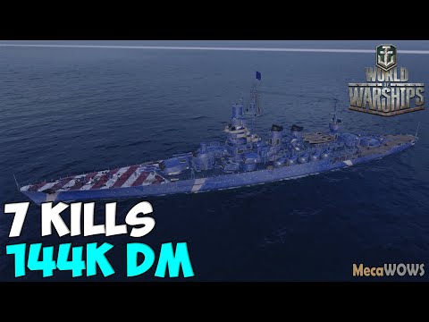 World of WarShips | Andrea Doria | 7 KILLS | 144K Damage - Replay Gameplay 1080p 60 fps