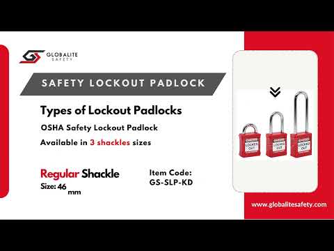 Normal red jacket padlock with regular shackle - key differe...