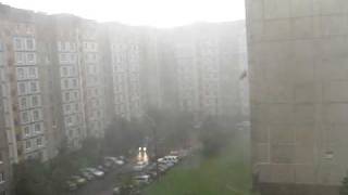 preview picture of video 'Awful rain in Minsk. 04/08/10'