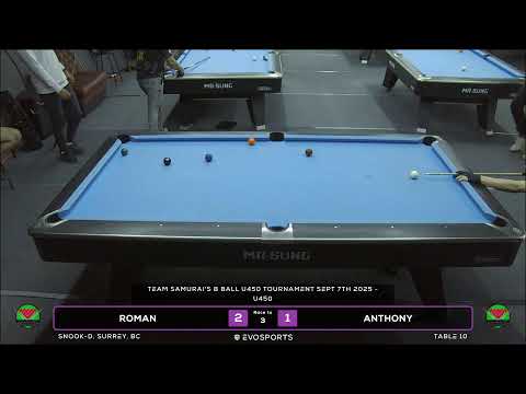 ROMAN vs ANTHONY - SNOOK-D - TABLE 10 | EvoSports
