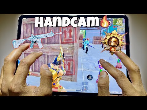 I Trapped a Full Squad 😱 | iPad Pro 6 Finger Handcam Gameplay | PUBG Mobile/BGMI