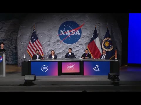 NASA full press conference after Artemis II landing and astronauts return to Earth after moon orbit