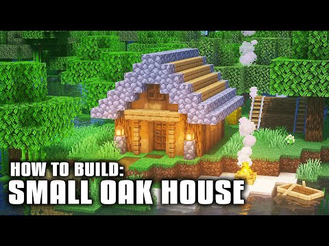 Minecraft: How to Build a Small Wooden House - Small House Tutorial Easy