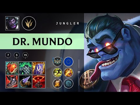 Dr. Mundo Jungle vs Nidalee - EUW Challenger Patch 25.24