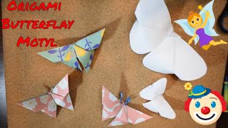 Jak zrobić - Motyl z papieru. Origami. | butterfly