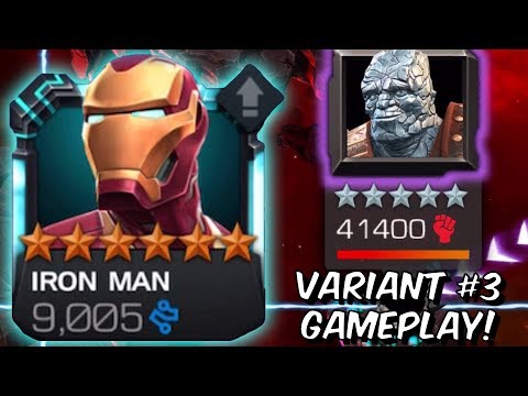 6 Star Iron Man (Infinity War) Variant 3 Gameplay VS Korg, Kang & More - Marvel Contest of Champions