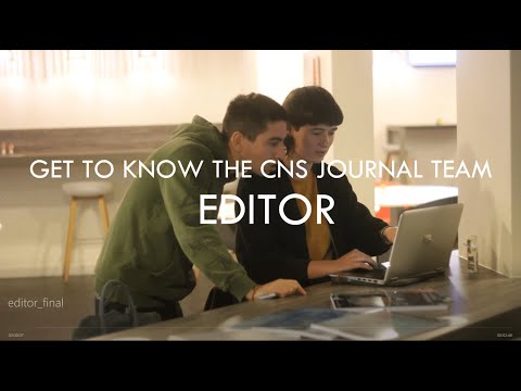 Get to know the CNS Journal Team: EDITOR