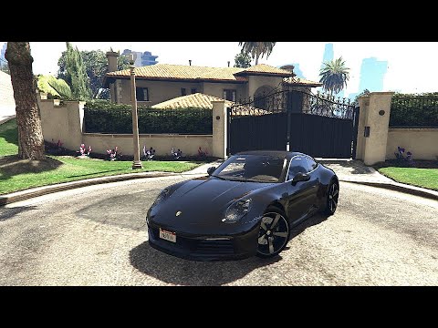 2020 Porsche 911 992 Carrera S // GTA V Realistic Driving | Logitech Steering Wheel