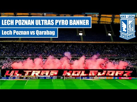 Lech Poznan Ultras Pyro in The UCL Qualification || Lech Poznan vs Qarabag (05.07.2022)