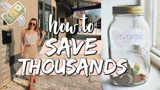 HOW TO SAVE UP THOUSANDS | money-saving tips for college