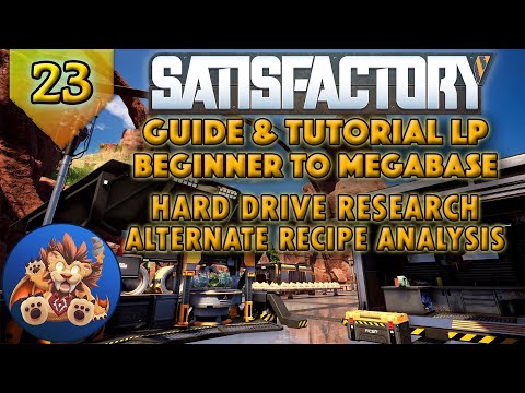 Satisfactory Beginner to Megabase: Alternate Recipe Analysis - HD Research - Tutorial LP - EP23