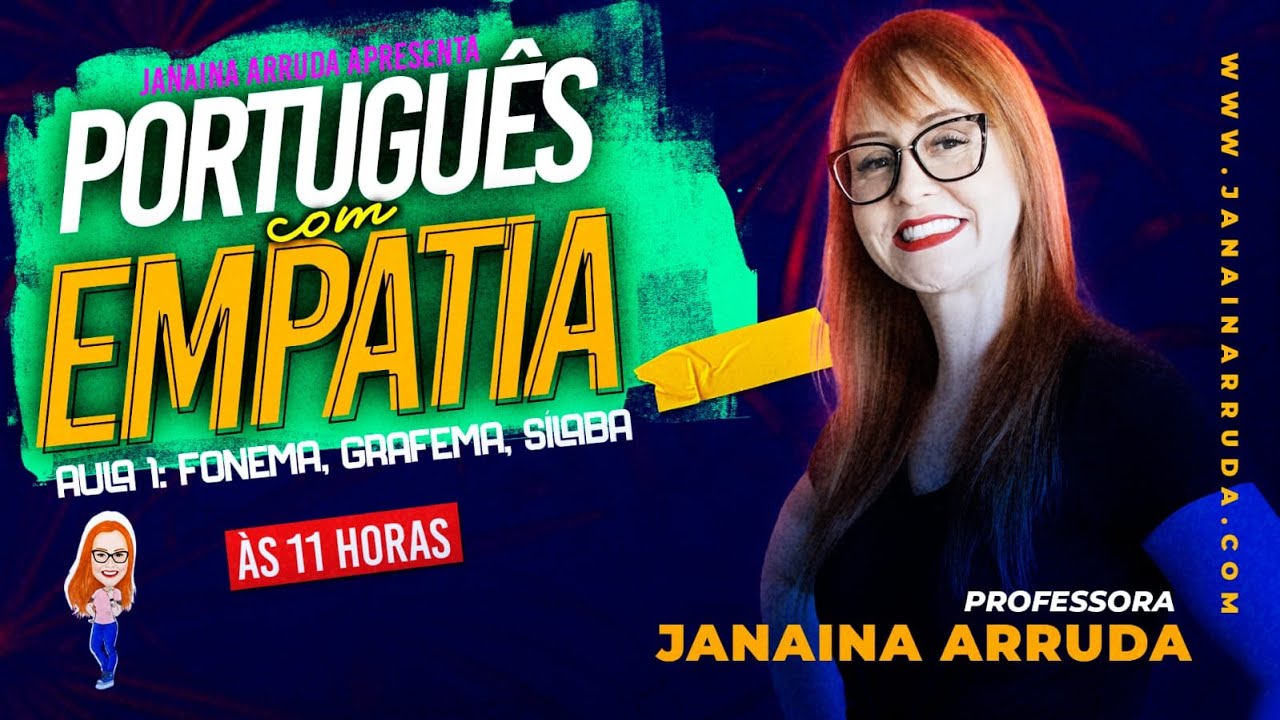 Português com Empatia: Aula 01 - GRAFEMA, FONEMA E SÍLABA