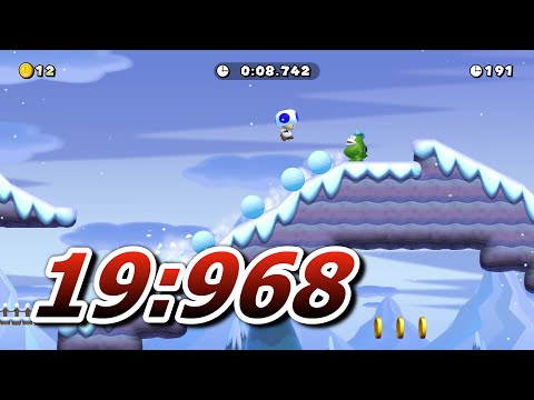 Rolling Snowballs [00:19:968] // SUPER MARIO MAKER 2 Ninji Speedrun