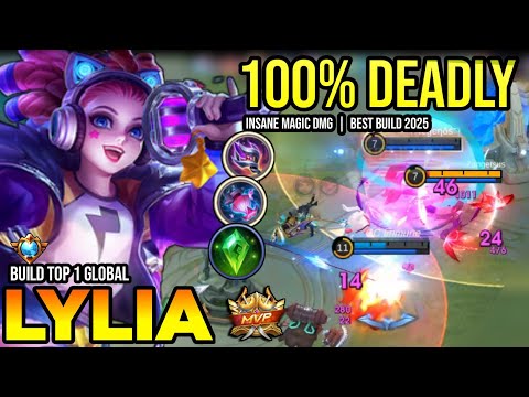 LYLIA BEST BUILD 2025 | BUILD TOP 1 GLOBAL LYLIA GAMEPLAY | MOBILE LEGENDS✓