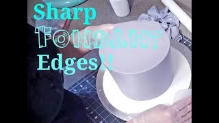 How I Get Sharp edges on Cake