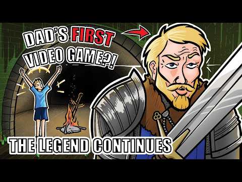 My Dad's STILL Beating Dark Souls As His FIRST Video Game Ever!