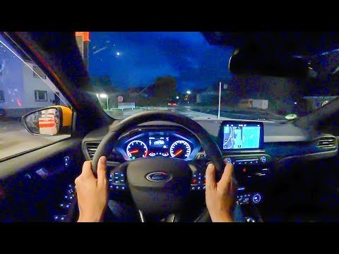 2019 Ford Focus ST (280PS) NIGHT POV DRIVE Onboard (60FPS)