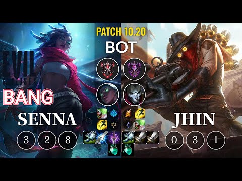 EG Bang Senna vs Jhin Bot - KR Patch 10.20