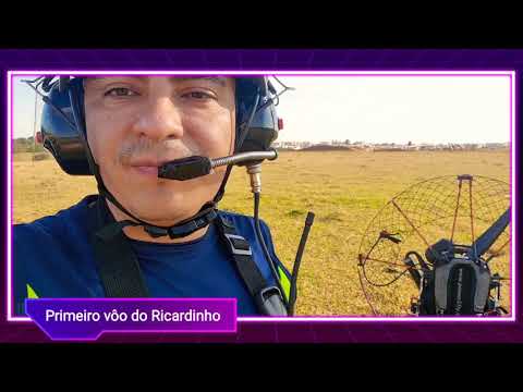 primeiro vôo de paramotor do meu Filho
