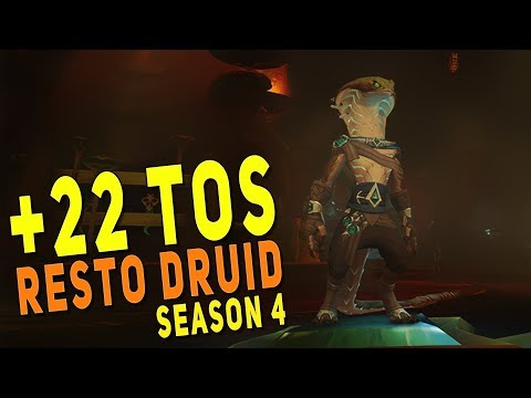 BfA 8.3 Resto Druid | Mythic +22 Temple of Sethraliss | WoW M+ Season 4