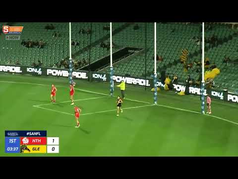 U18 Torrens University Cup GF - Glenelg's Eli Redman kicks a brilliant snap goal