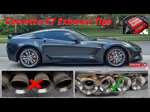 Corvette C7 Stainless Exhaust Tips Refinished Take a Look Z06