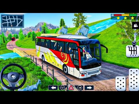 Uphill Offroad Bus Driving 3D - Coach Tour Bus Driver Simulator - Android GamePlay