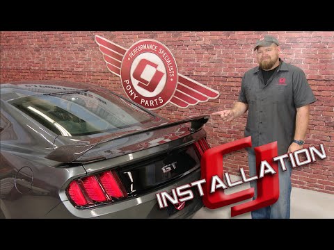 2015-2017 Mustang Fastback Anderson Composites Rear Spoiler GT350R Type-GR Carbon Fiber Installation