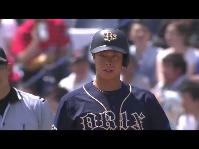 【2回表】バファローズ・園部 変化球に食らい付きうれしいプロ初ヒットを放った!! 2016/7/3 M-Bs