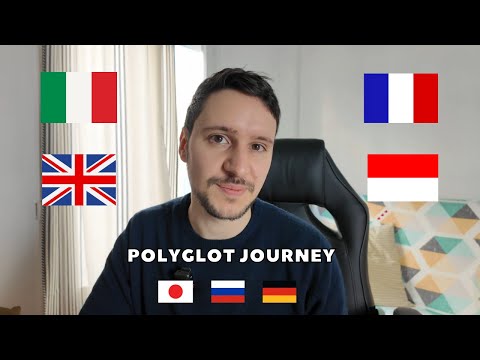 How to learn 4+ languages | Italian, English, French, Indonesian polyglot journey
